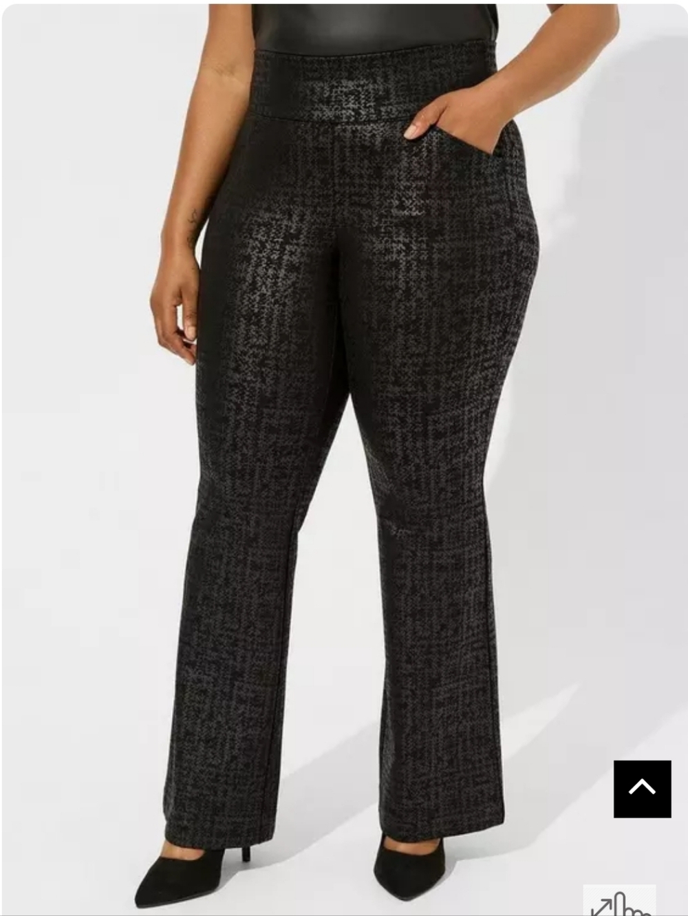 NWT Torrid Pull On Pocket Pixie Flare Ponte Pants Size 00 Tall